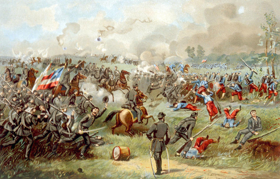 Battle Of Bull Run Photograph - The Battle Of Bull Run, Confederate by Everett