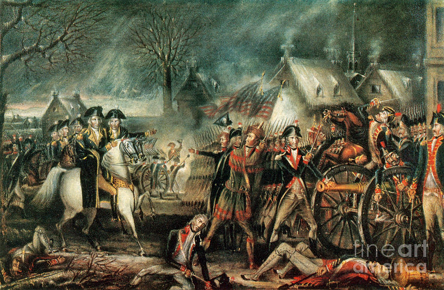 Horse Photograph - The Battle Of Trenton 1776 by Photo Researchers