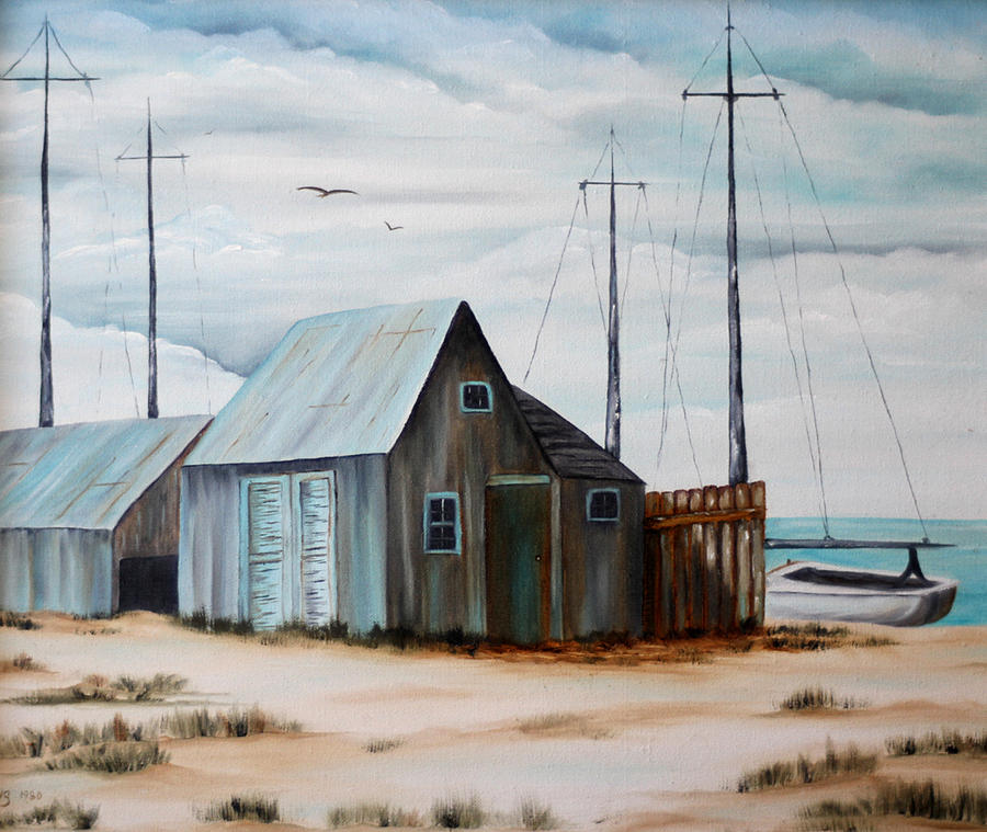 The Beach Painting by Meg Keeling