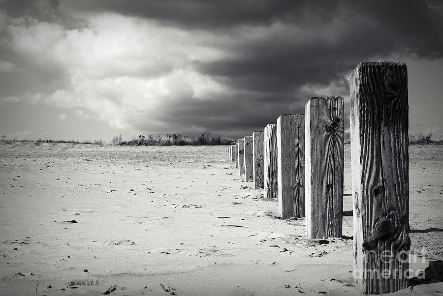 The Beach Monochrome Photograph by Stephen Clarridge - Fine Art America