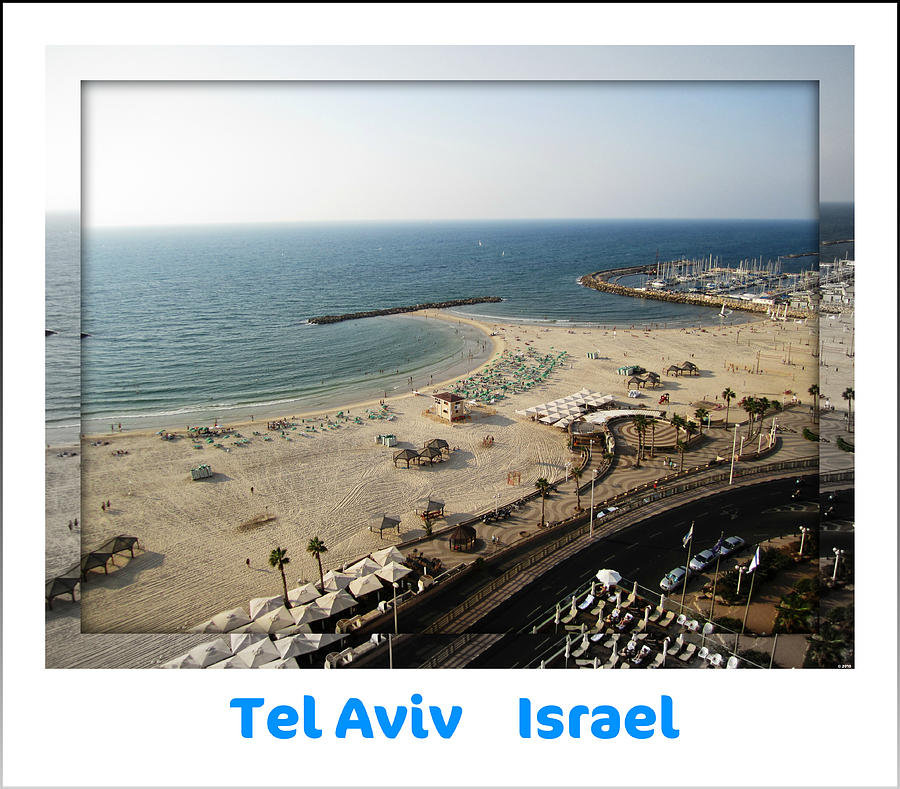 The Beach Promenade  Tel Aviv Israel Photograph by John Shiron