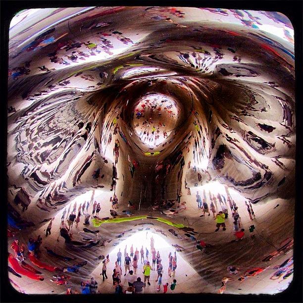 Chicago Photograph - the Bean. Cloud Gate At Millennium by Christopher Hughes
