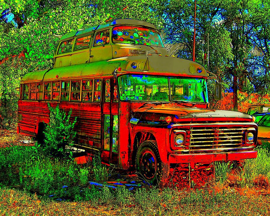 Bus Photograph - The Best Of Both Worlds by Bob Moore
