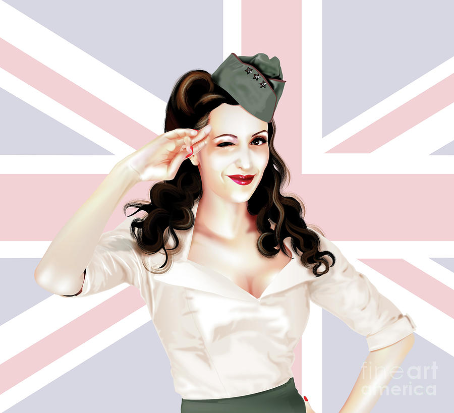 The best of British to you Digital Art by Brian Gibbs