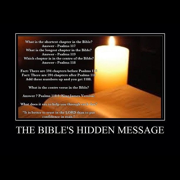 The Bibles Hidden Message! Photograph by Nigel Williams