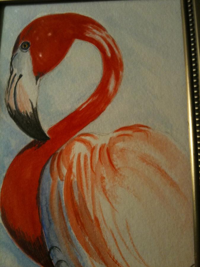 Stork Painting - The Bird by Teresa Wright