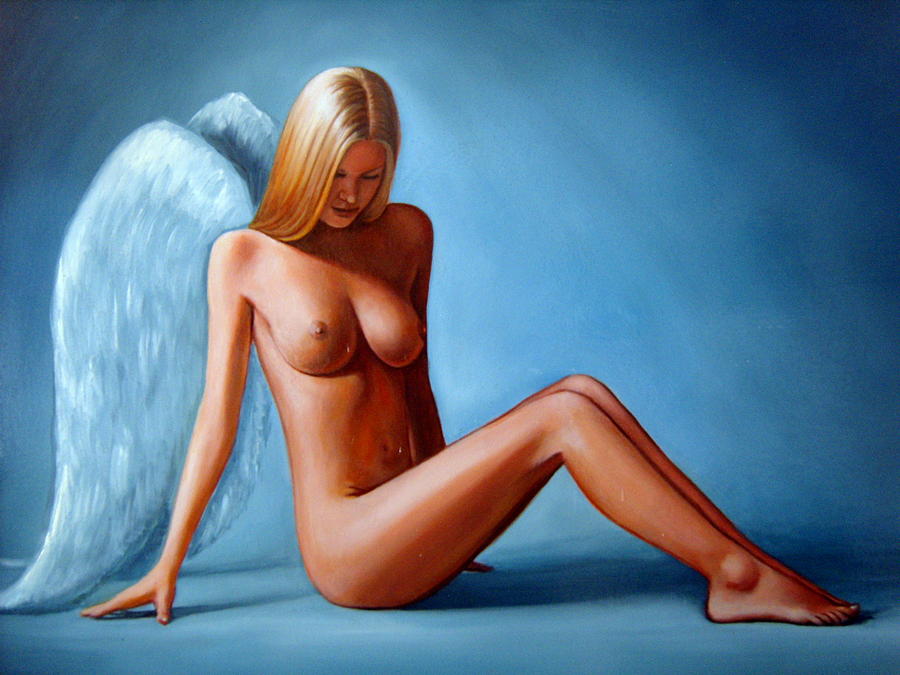 The blue angel 2. is a painting by Dimitris Papadakis which was uploaded on...