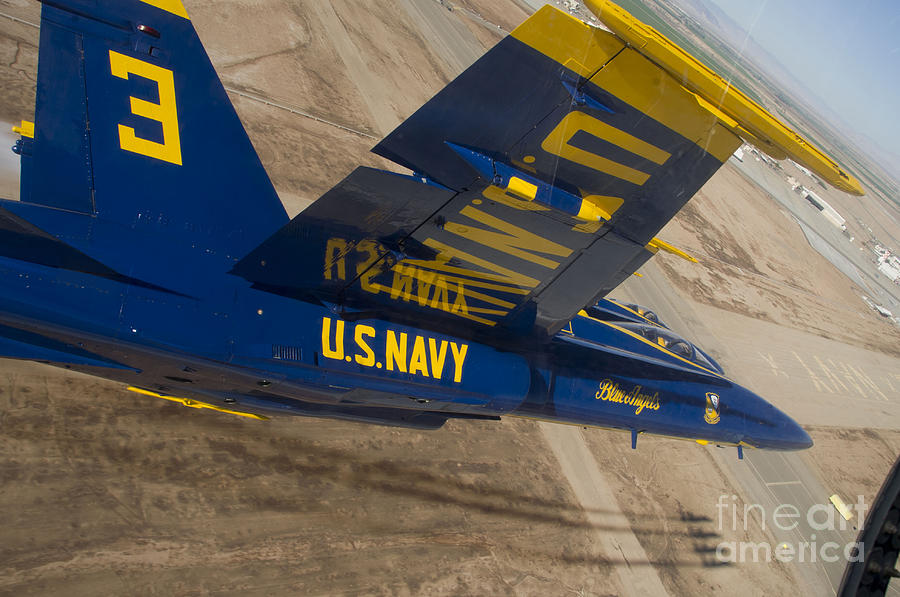 The Blue Angels Perform Over El Centro Photograph by Stocktrek Images