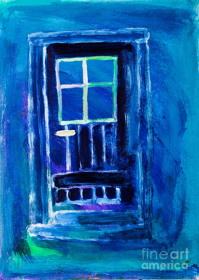 The Blue Door  Painting by Simon Bratt