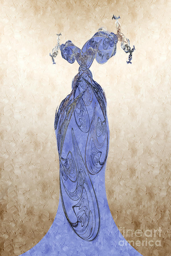 The Blue Dress Digital Art by Andee Design