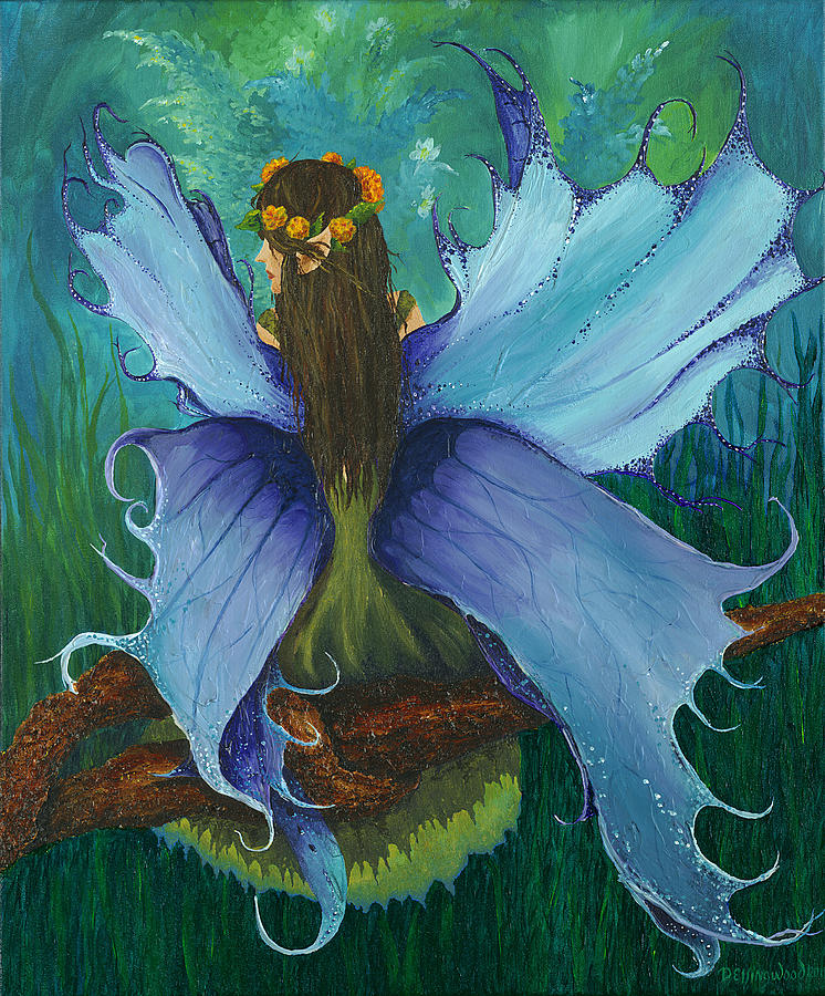 The Blue Fairy  Painting  by Deborah Ellingwood