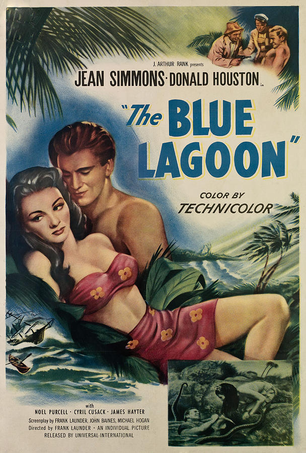 Houston Photograph - The Blue Lagoon, From Left, Jean by Everett