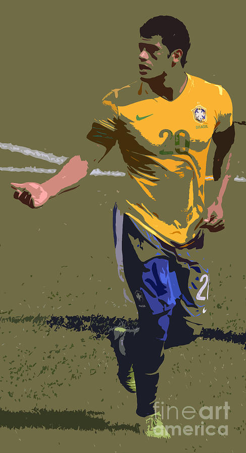 Lionel Messi Photograph - The Brazilian Hulk II by Lee Dos Santos