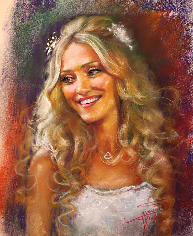 Portrait Pastel - The Bride by Ylli Haruni