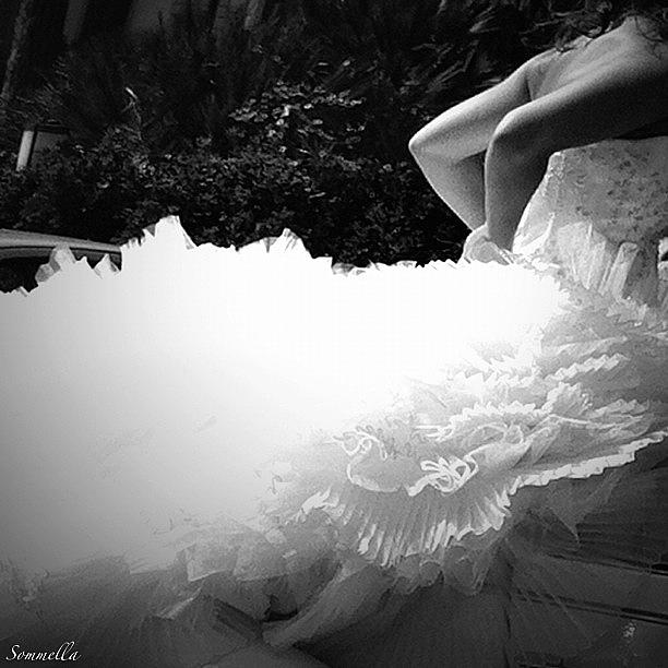 Blackandwhite Photograph - The Brides Veil - Naples Italy 2012 by Gianluca Sommella