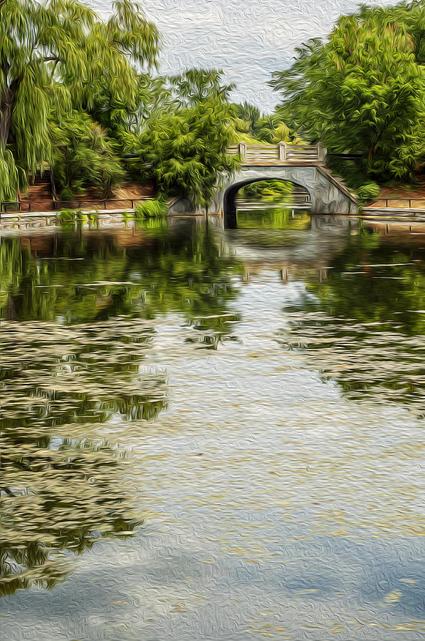 The Bridge on the Pond. Photograph by Celso Bressan