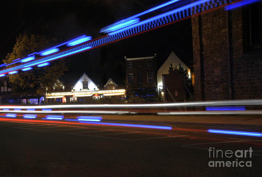 The bright lights of Shrewsbury UK Photograph by Sheila Laurens