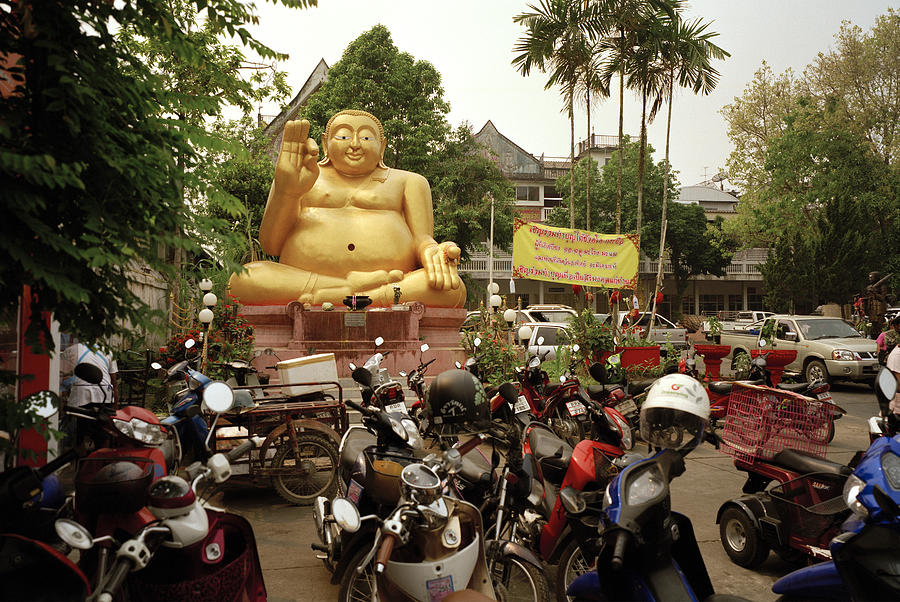 The Buddha in Chiang Rai Photograph by Shaun Higson