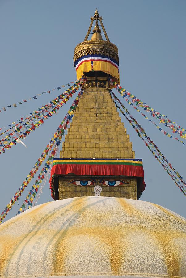 Buddhism Photograph - The Buddhist Stupa Bodhnath, Kathmandu by Philippe Widling