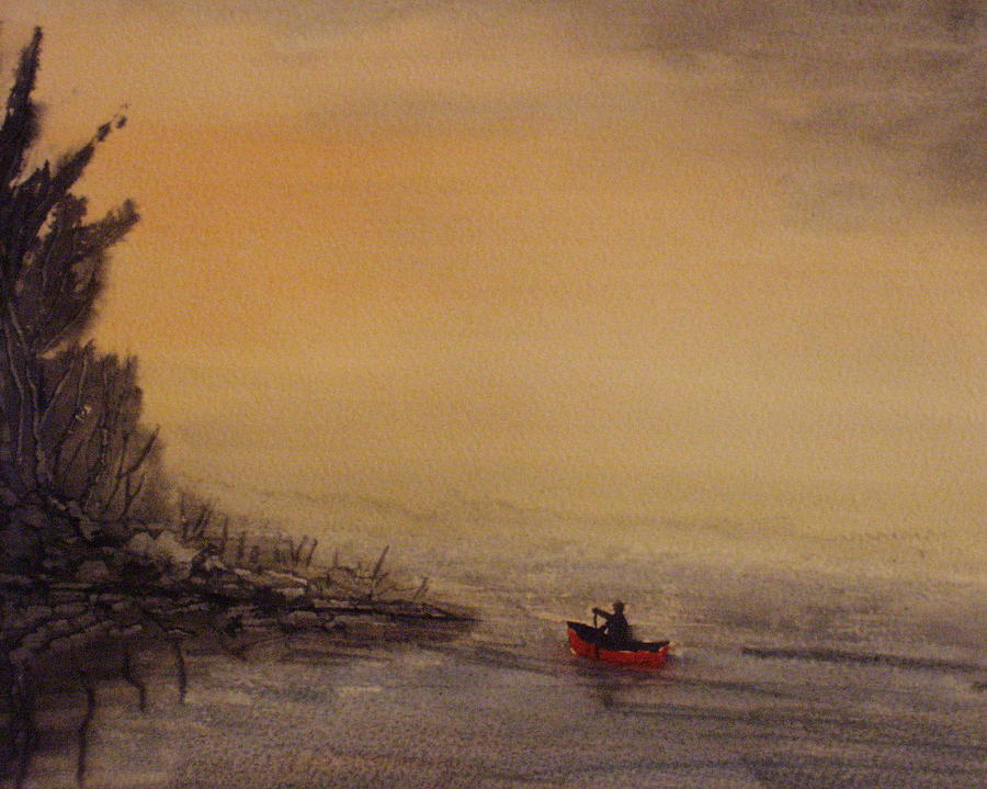 The Canoeist Painting by Desmond Raymond