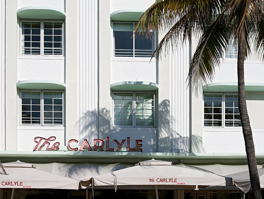 Architecture Photograph - The Carlyle Hotel 2. Miami. FL. USA by Juan Carlos Ferro Duque