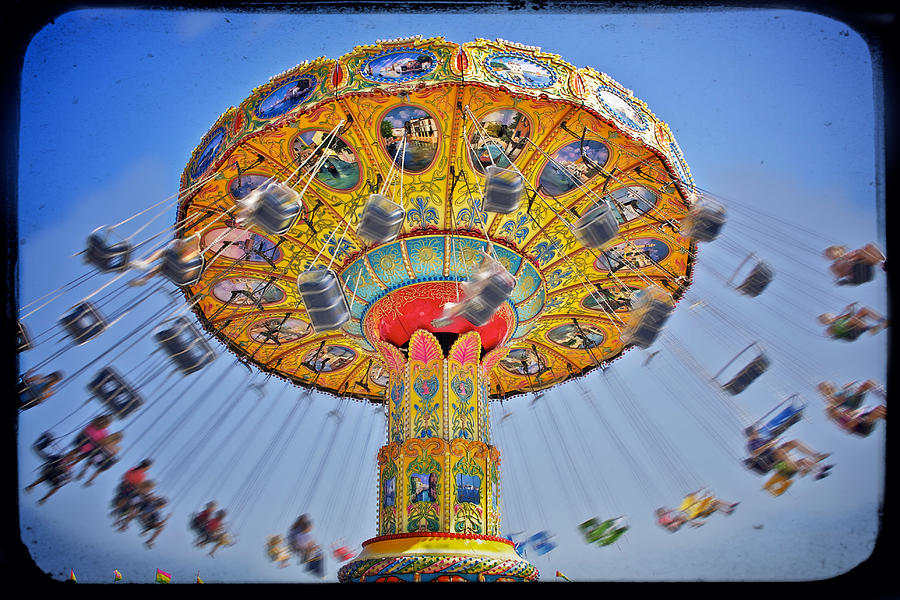 The Carnival Swings Photograph by Jarrod Erbe