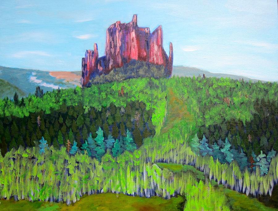 The Castle Painting by Kathryn Barry