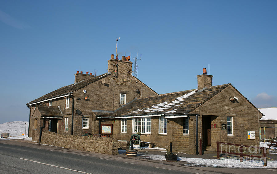 The Cat and Fiddle pub at Macclesfield Photograph by David Birchall