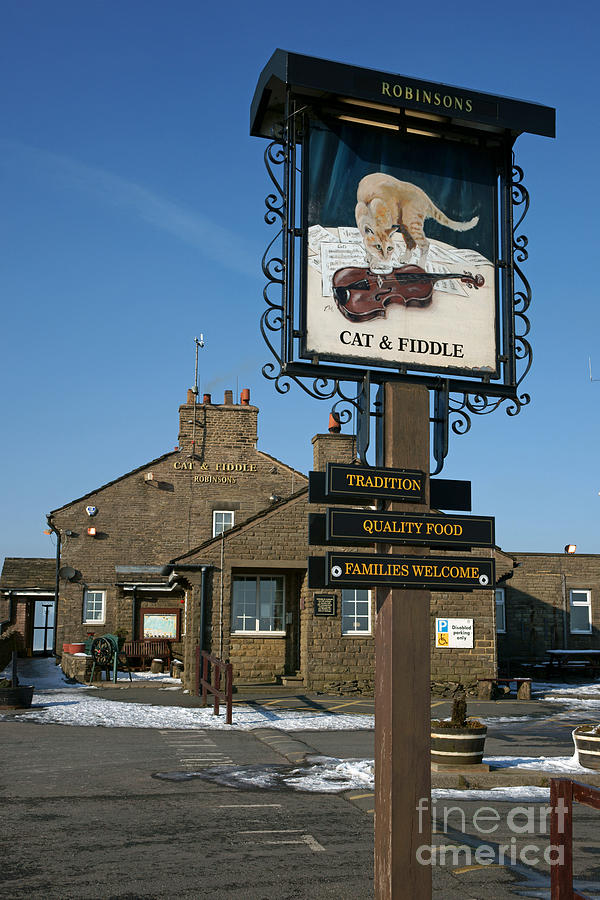 The Cat and Fiddle pub Photograph by David Birchall
