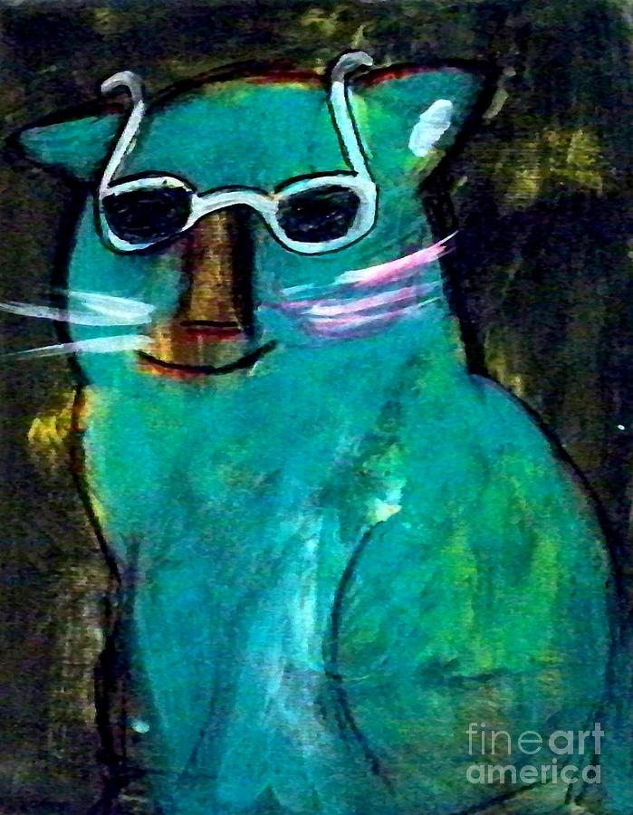 The Cat Painting by James Daugherty