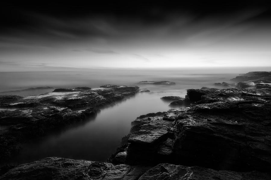 Black & White Photograph - The Channels Destiny by Mark Lucey