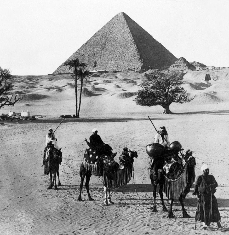 The Cheops Pyramid, 1897. Courtesy Photograph by Everett - Fine Art America