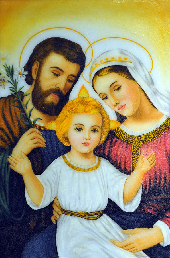 The Christ Family Painting by Created by handicap artists - Pixels