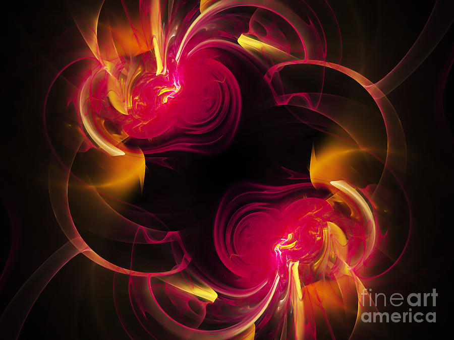 The Circle Of Love 2 Digital Art by Andee Design