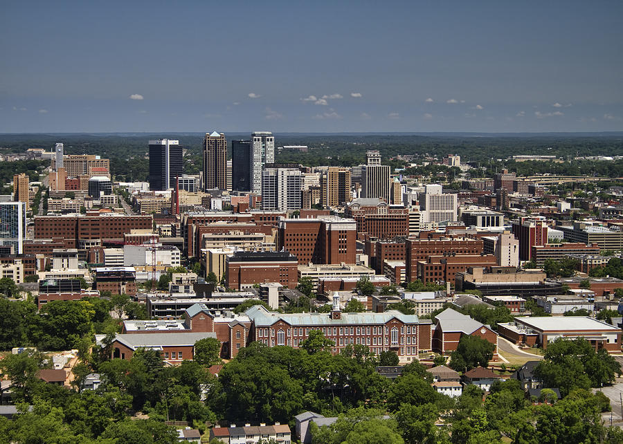 Skyscraper Photograph - The City Of Birmingham Alabama USA by Kathy Clark