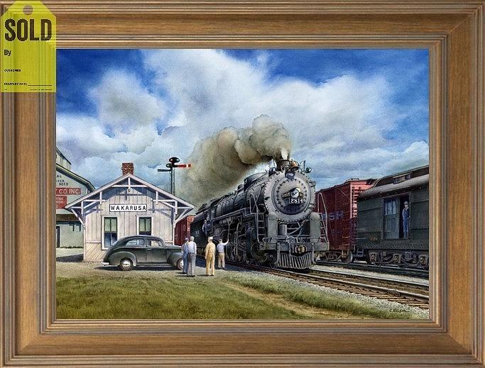 The Class M1 4-8-2 Locomotive Painting by Chris Nelson | Fine Art America