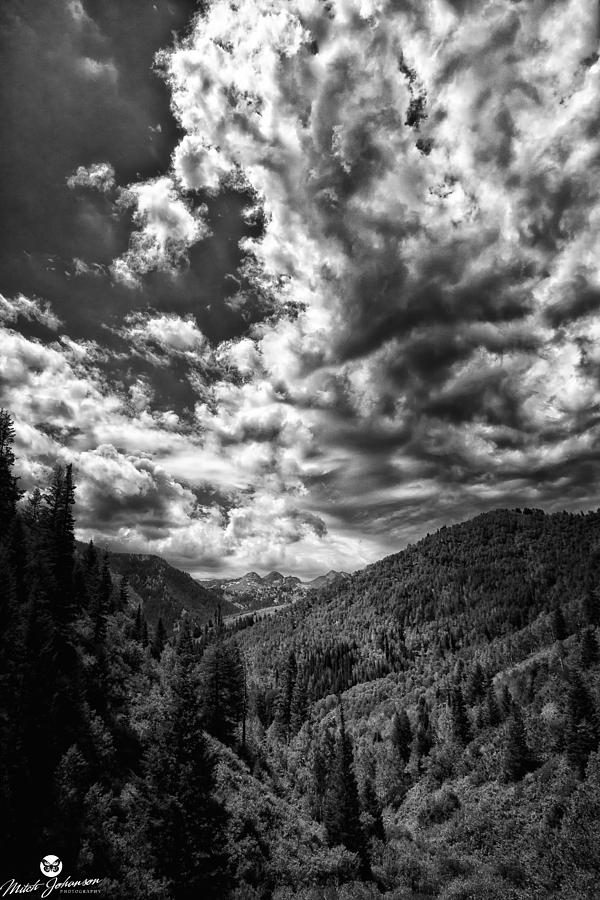 The Clouds Roll In Bw Photograph