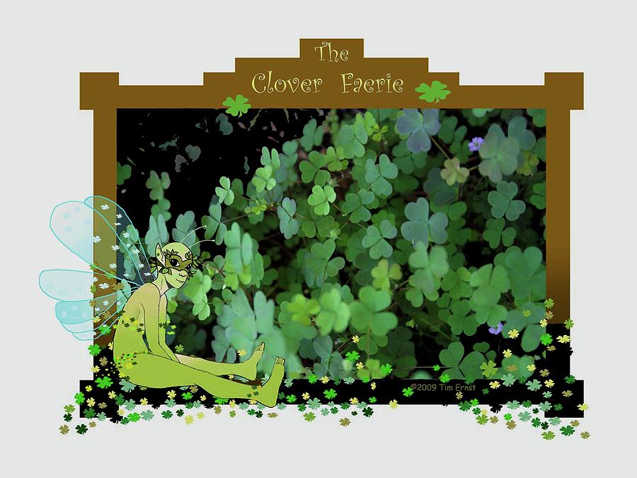 The clover faerie Digital Art by Tim Ernst