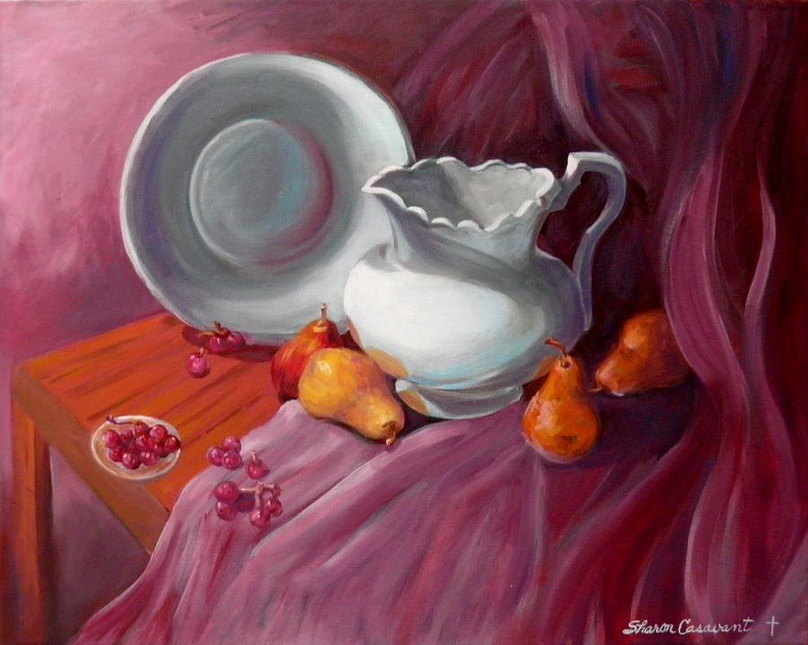 The Corner Table Painting by Sharon Casavant