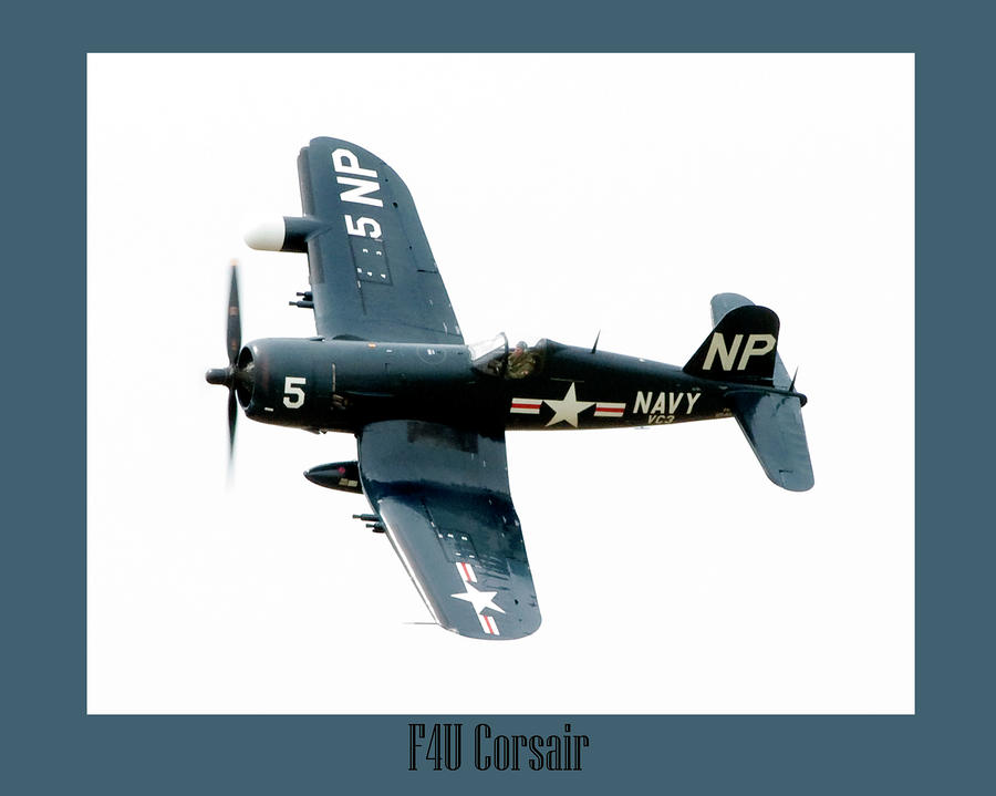 Airplane Photograph - The Corsair by Greg Fortier