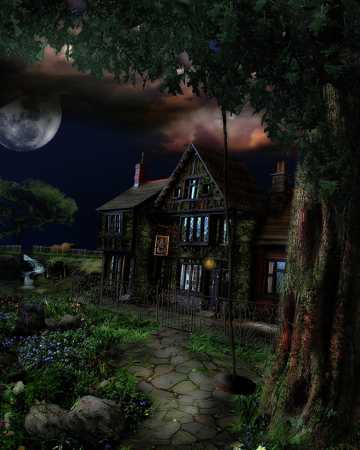 The Cottage Digital Art by Lisa Evans - Fine Art America