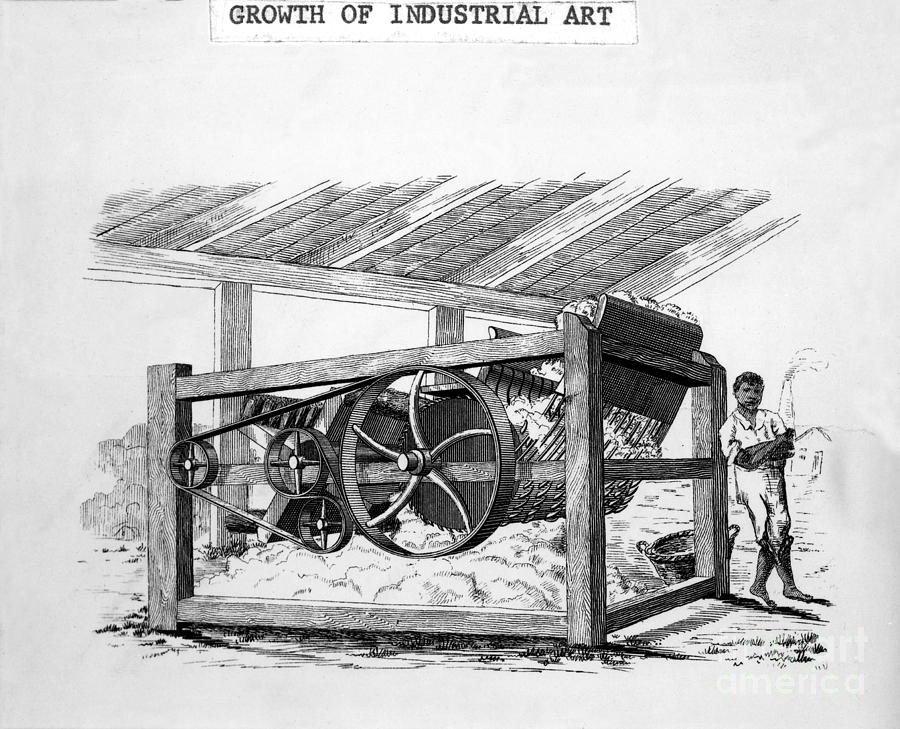The Cotton Gin Photograph by Photo Researchers