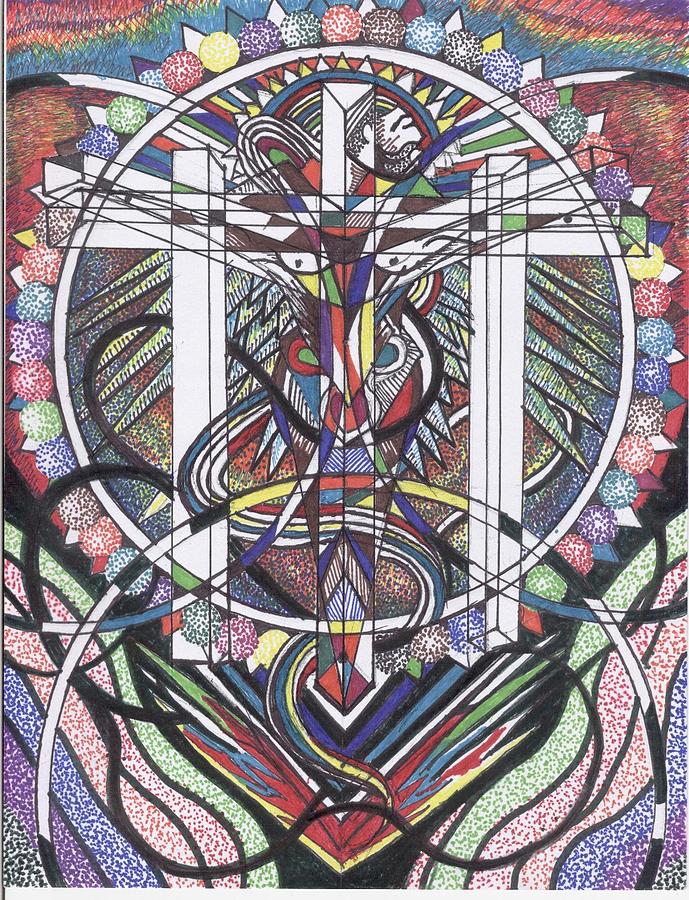 The Cross Mixed Media by Lenell Gent
