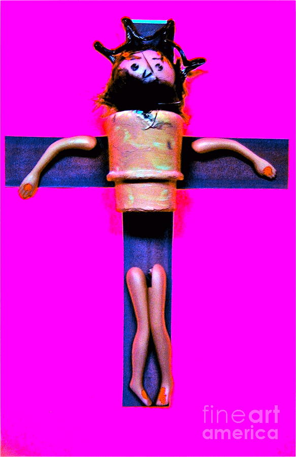 Vintage Photograph - The Crucifixion by Ricky Sencion