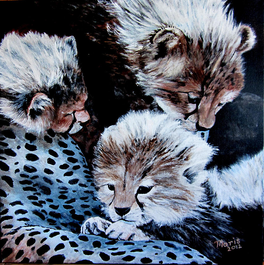 The Cubs Painting by Maris Sherwood