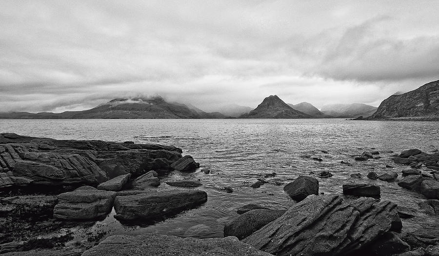 The Cuillins in the mist Photograph by Chris Thaxter