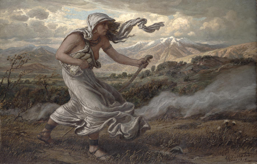 Greek Painting - The Cumaean Sibyl by Elihu  Vedder