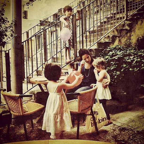 Hk Photograph - The Cute #french Family At The Next by Priyanka Boghani