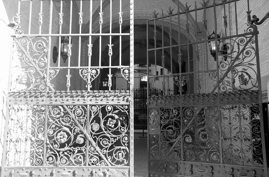 The Dakota Gates In Black And White Photograph