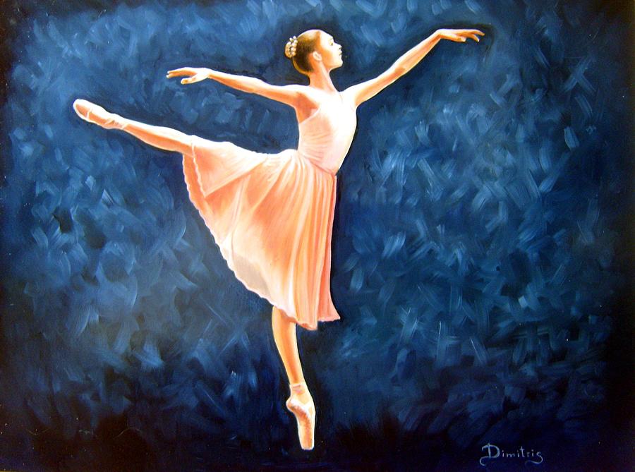 The dancer Painting by Dimitris Papadakis | Pixels